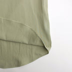 HARD TWIST COTTON SILK VIYELLA SHIRT #SAGE GREEN [A24SS02KV]