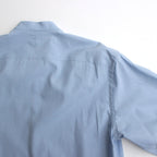 WASHED FINX TWILL HALF SLEEVED P/O SHIRT #SAX BLUE [A24SS05TN]