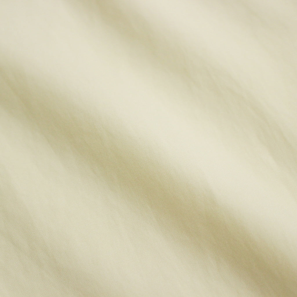 WASHED FINX TWILL HALF SLEEVED P/O SHIRT #LIGHT YELLOW [A24SS05TN]