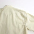 WASHED FINX TWILL HALF SLEEVED P/O SHIRT #LIGHT YELLOW [A24SS05TN]