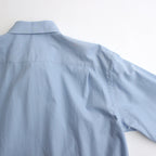 WASHED FINX TWILL SHIRT #SAX BLUE [A24SS04TN]