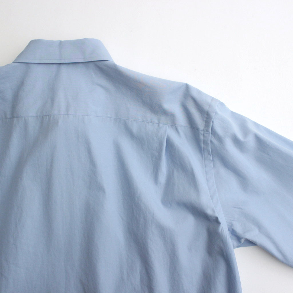WASHED FINX TWILL SHIRT #SAX BLUE [A24SS04TN]
