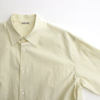 WASHED FINX TWILL SHIRT #LIGHT YELLOW [A24SS04TN]