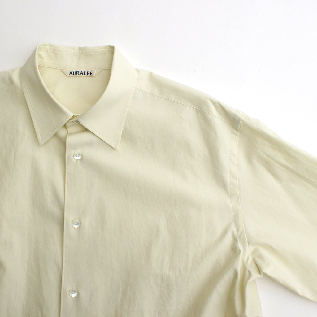 WASHED FINX TWILL SHIRT #LIGHT YELLOW [A24SS04TN]
