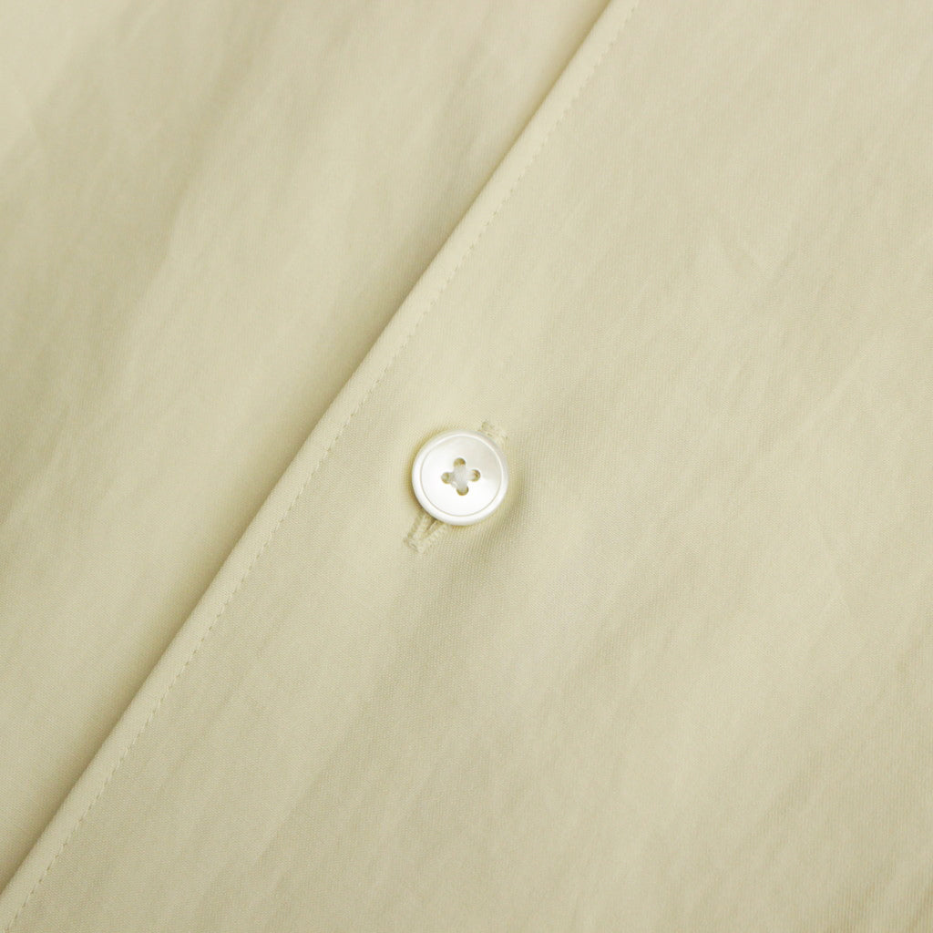 WASHED FINX TWILL SHIRT #LIGHT YELLOW [A24SS04TN]