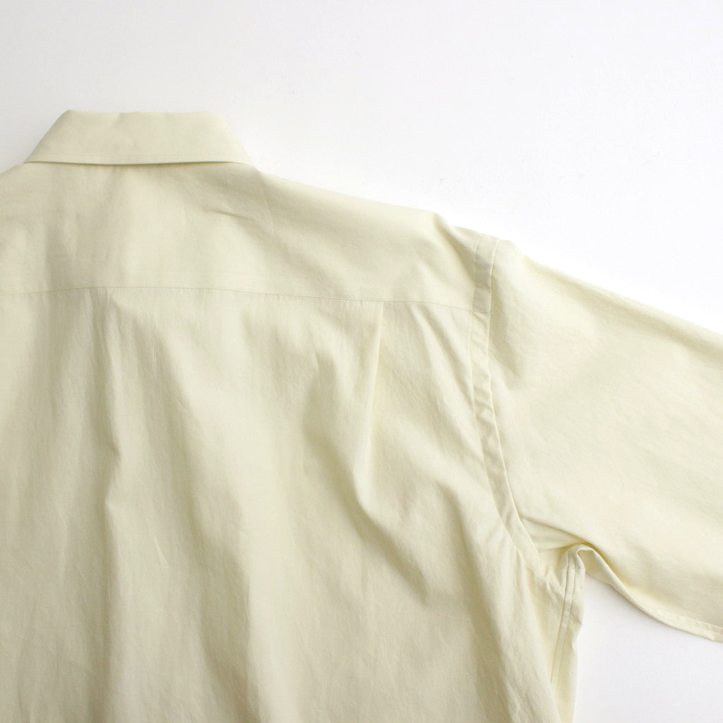 WASHED FINX TWILL SHIRT #LIGHT YELLOW [A24SS04TN]