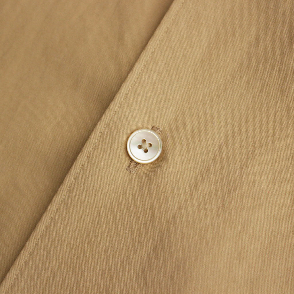 WASHED FINX TWILL SHIRT #LIGHT BROWN [A24SS04TN]