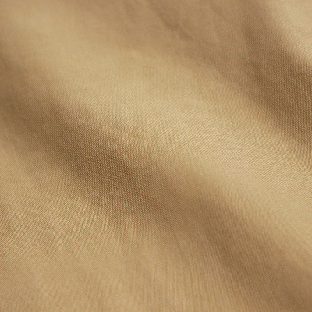 WASHED FINX TWILL SHIRT #LIGHT BROWN [A24SS04TN]