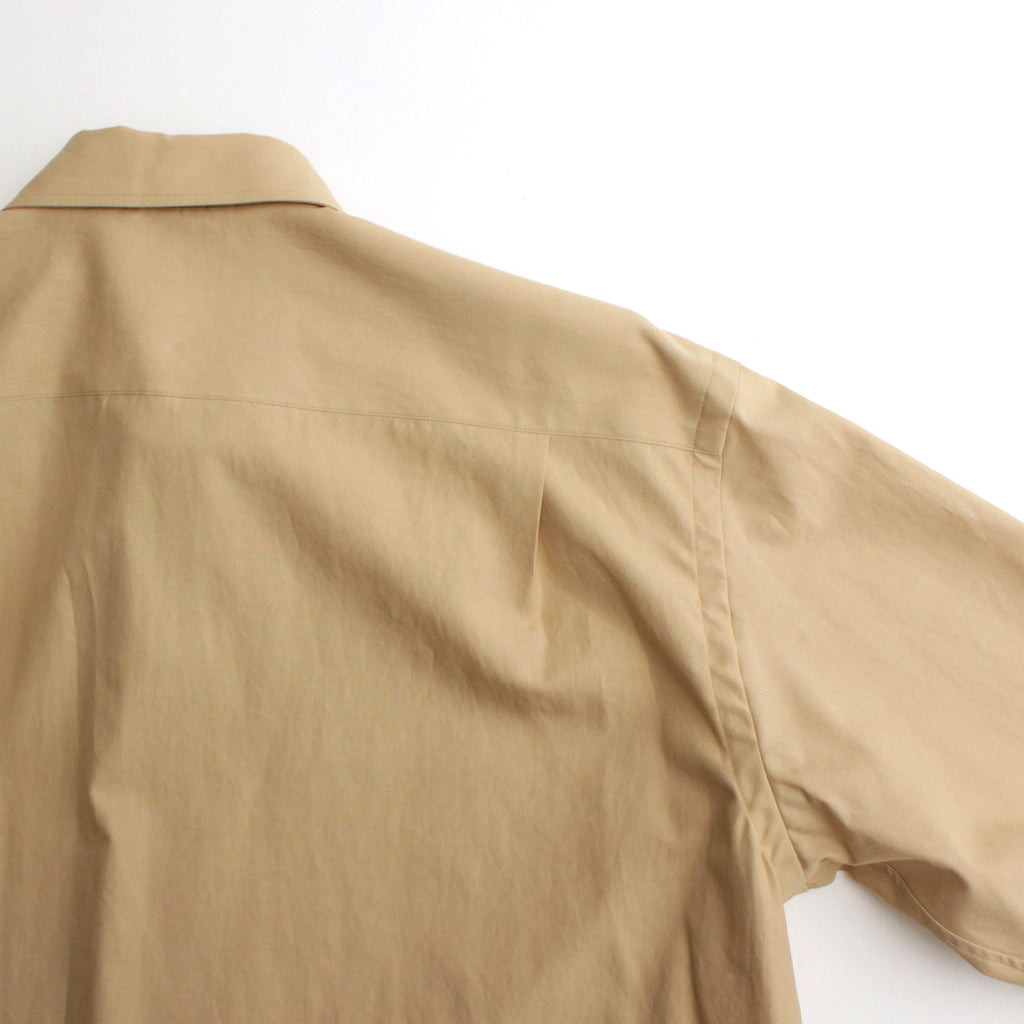 WASHED FINX TWILL SHIRT #LIGHT BROWN [A24SS04TN] - ciacura 三重県