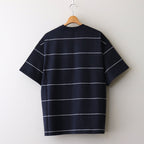 PIN BORDER S/S TEE #NAVY [FSC243-70042]
