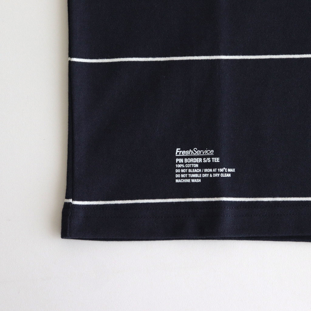 PIN BORDER S/S TEE #NAVY [FSC243-70042]