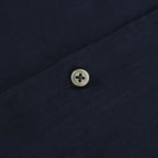 Linen L/S Oversized Band Collar Shirt #NAVY [GM241-50274B]