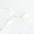 Linen L/S Oversized Band Collar Shirt #WHITE [GM241-50274B]