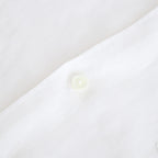 Linen L/S Oversized Band Collar Shirt #WHITE [GM241-50274B]