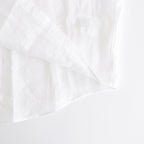 Linen L/S Oversized Band Collar Shirt #WHITE [GM241-50274B]