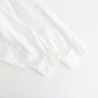 Linen L/S Oversized Band Collar Shirt #WHITE [GM241-50274B]