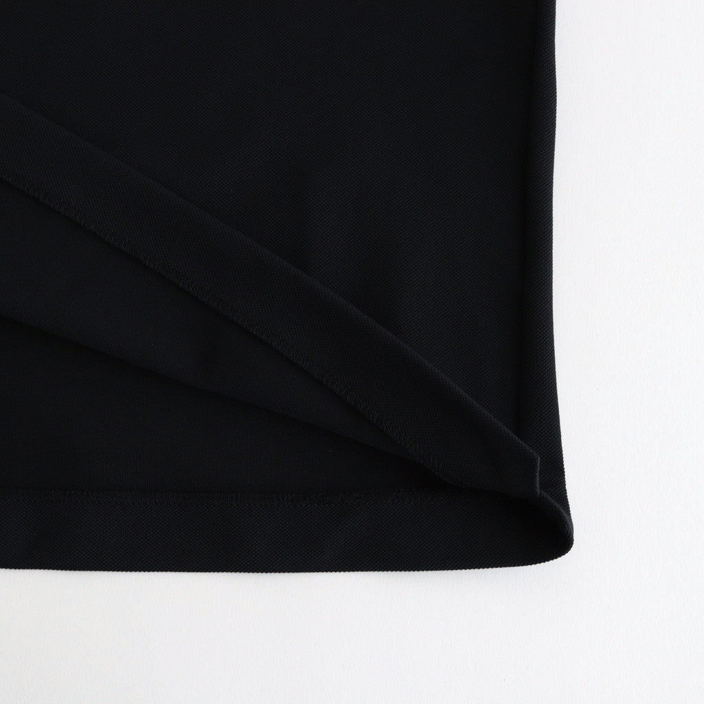 DRY PIQUE JERSEY S/S POLO #BLACK [FSC241-70119]