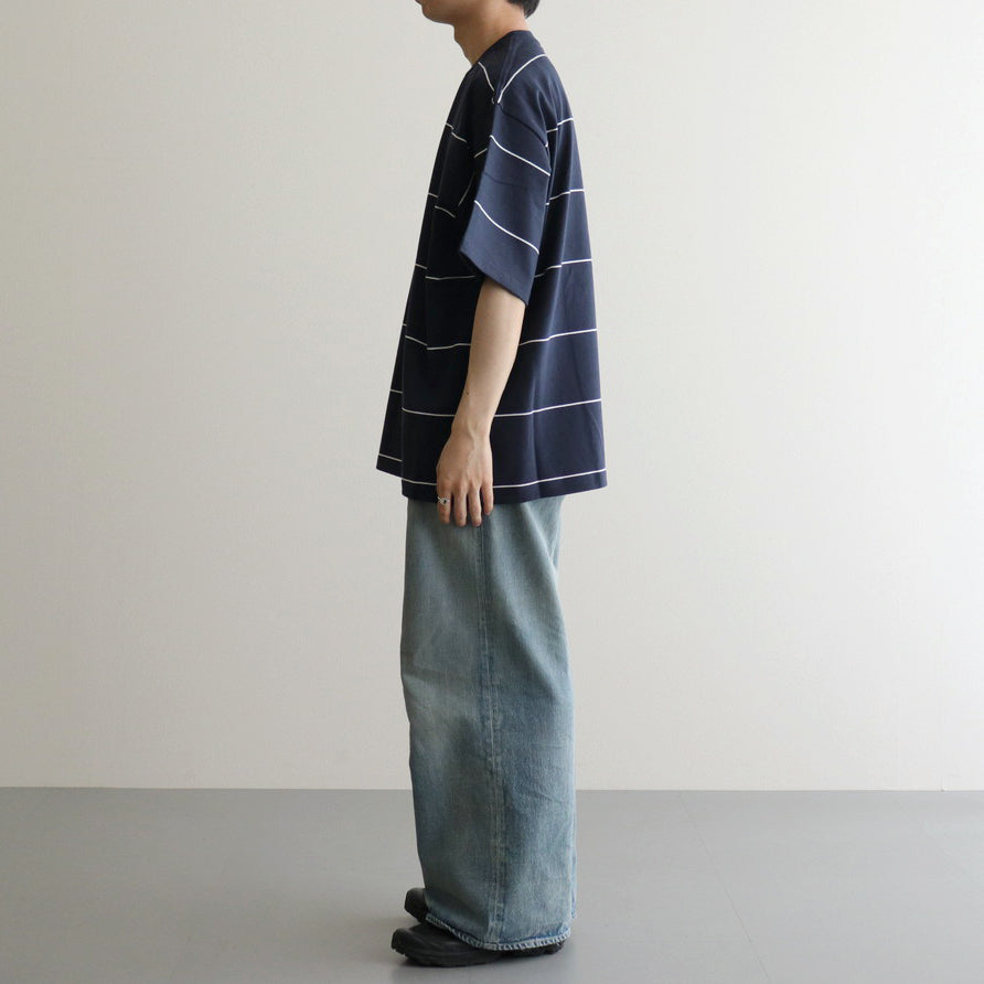 PIN BORDER S/S TEE #NAVY [FSC243-70042]