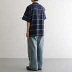 PIN BORDER S/S TEE #NAVY [FSC243-70042]