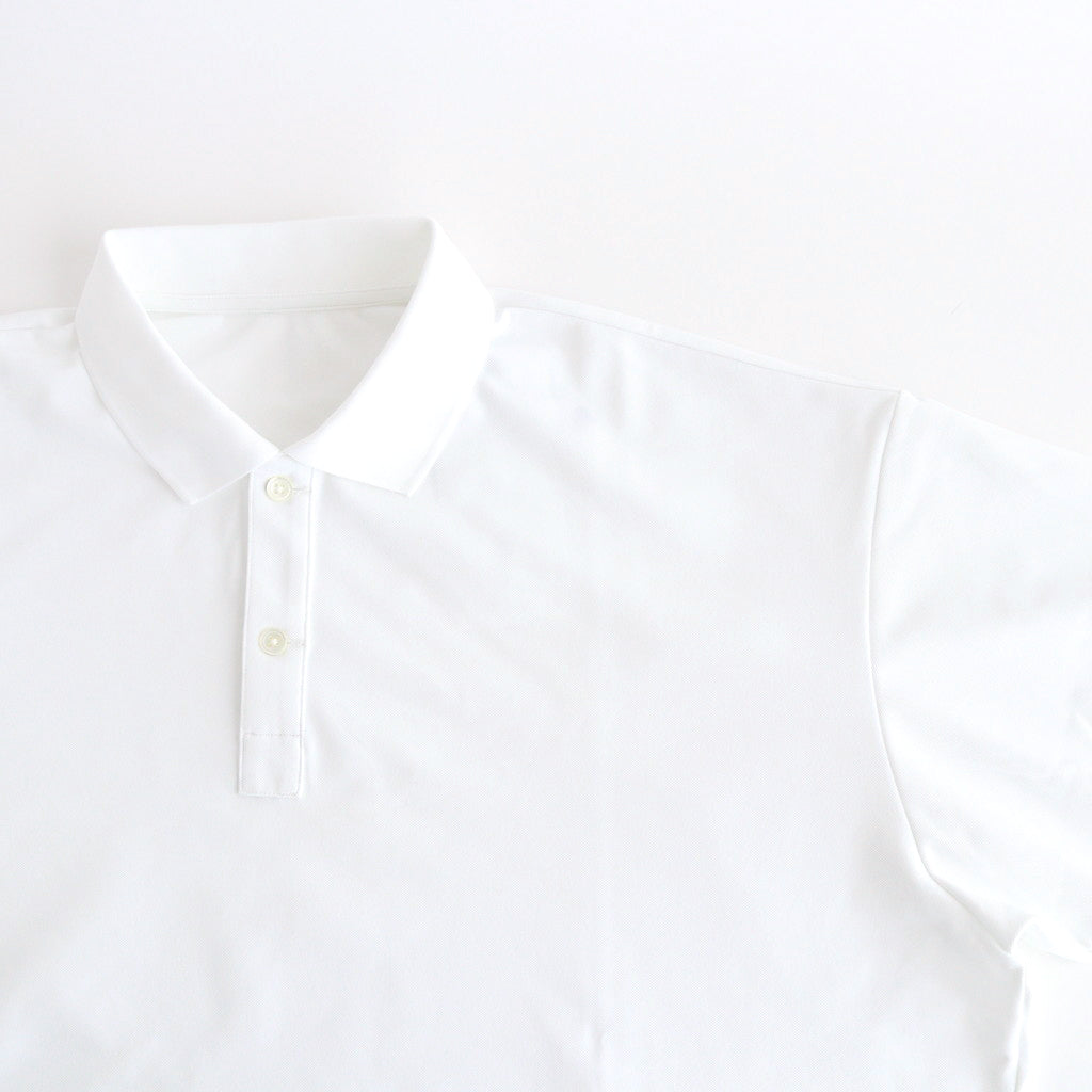 DRY PIQUE JERSEY S/S POLO #WHITE [FSC241-70119]