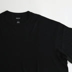 WASHABLE WOOL S/S TEE #BLACK [FSC241-70165B]