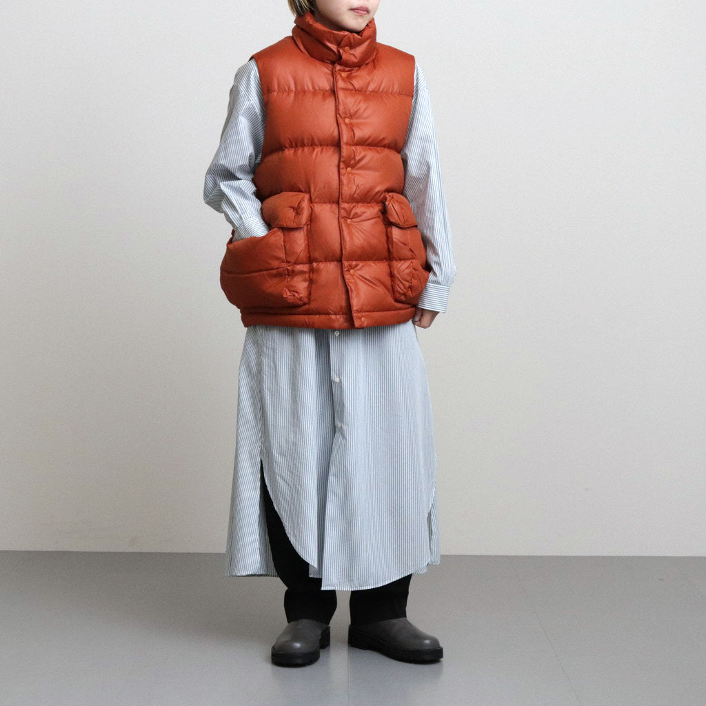 W's TECH BACKPACKER DOWN VEST #D.ORANGE [BW-24023WL]