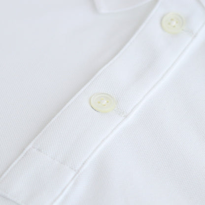 DRY PIQUE JERSEY S/S POLO #WHITE [FSC241-70119]