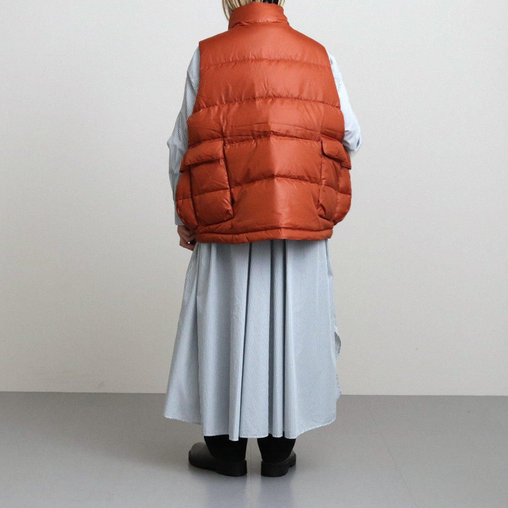 W's TECH BACKPACKER DOWN VEST #D.ORANGE [BW-24023WL]
