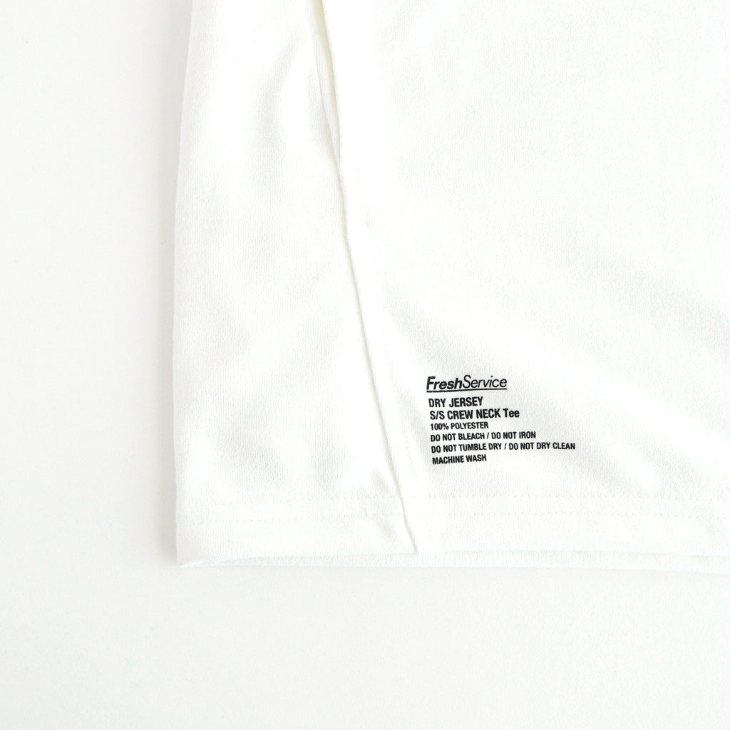 DRY JERSEY S/S CREW NECK TEE #WHITE [FSC241-70136B]