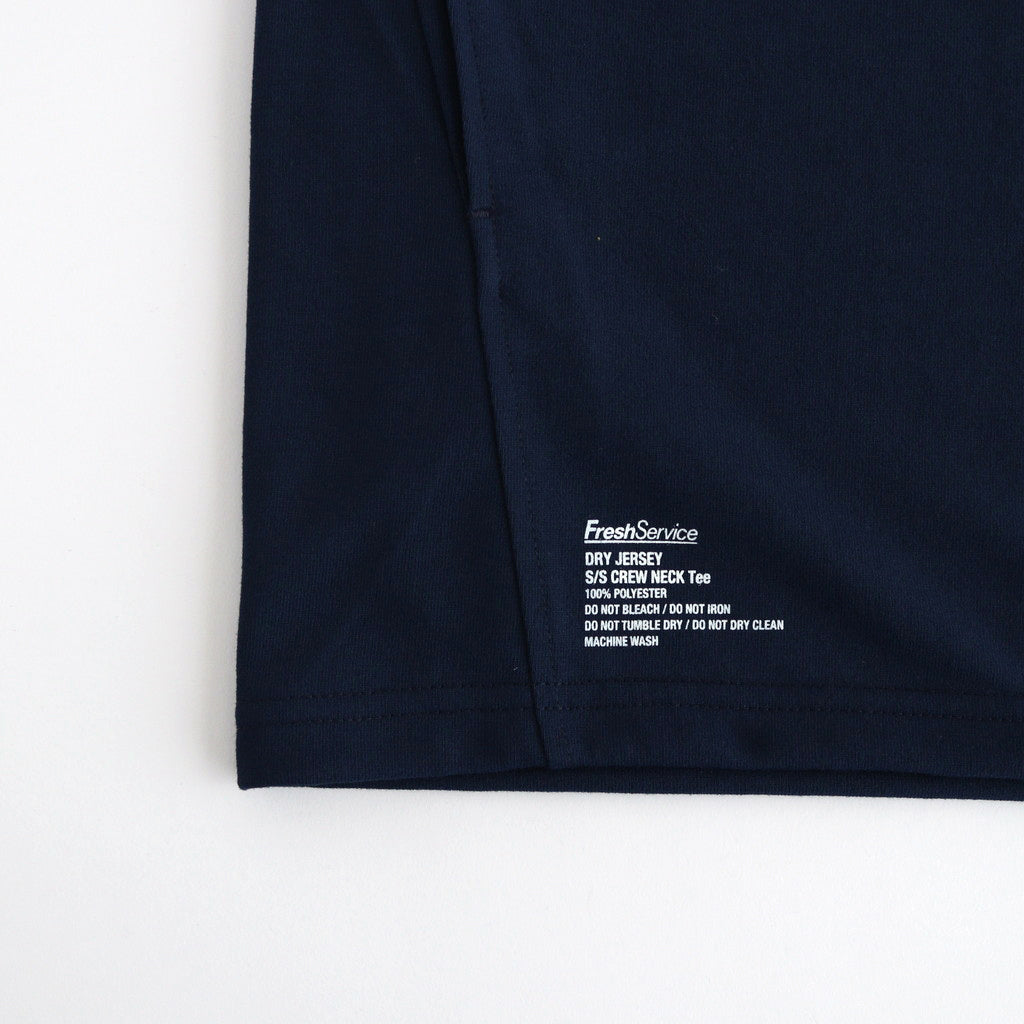 DRY JERSEY S/S CREW NECK TEE #NAVY [FSC241-70136B]