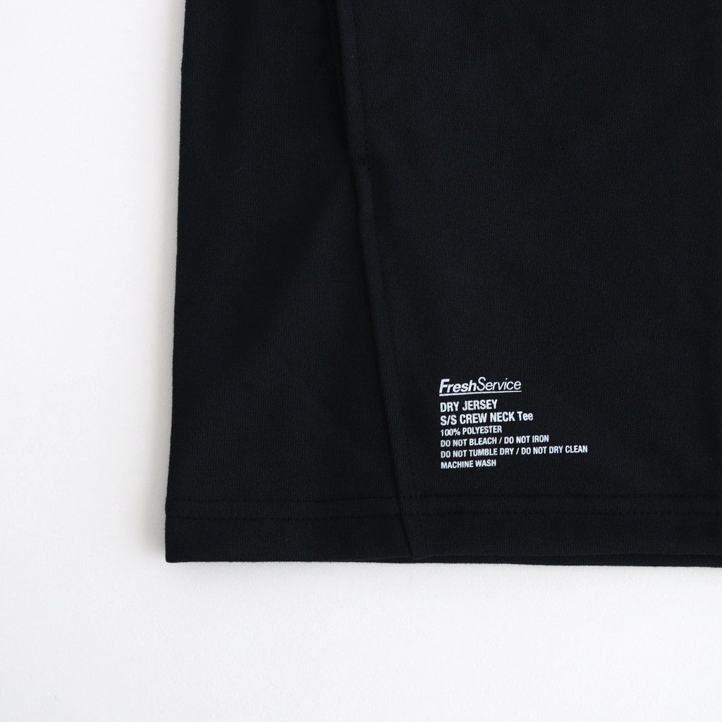 DRY JERSEY S/S CREW NECK TEE #BLACK [FSC241-70136B]