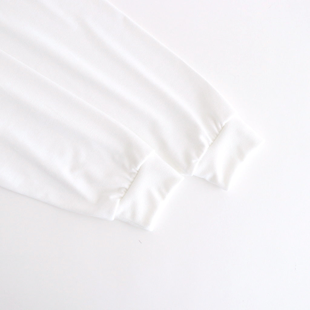 DRY JERSEY L/S CREW NECK TEE #WHITE [FSC241-70137B]