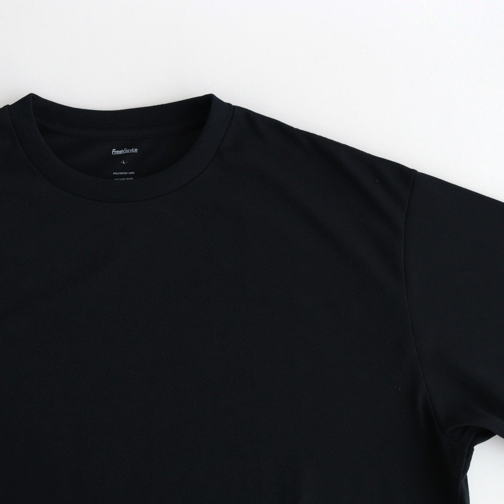 DRY JERSEY L/S CREW NECK TEE #BLACK [FSC241-70137B]