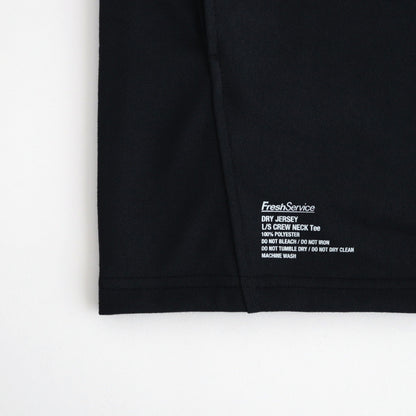 DRY JERSEY L/S CREW NECK TEE #BLACK [FSC241-70137B]