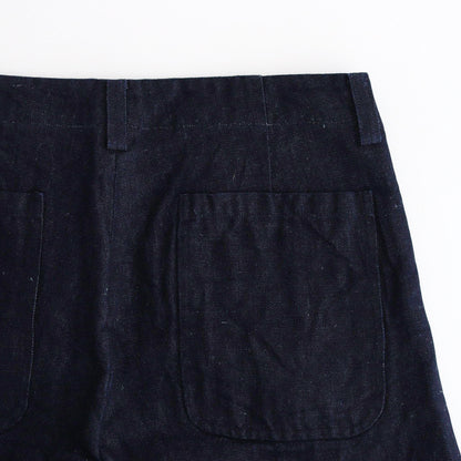 WIDE PANTS #indigo broken [44607]