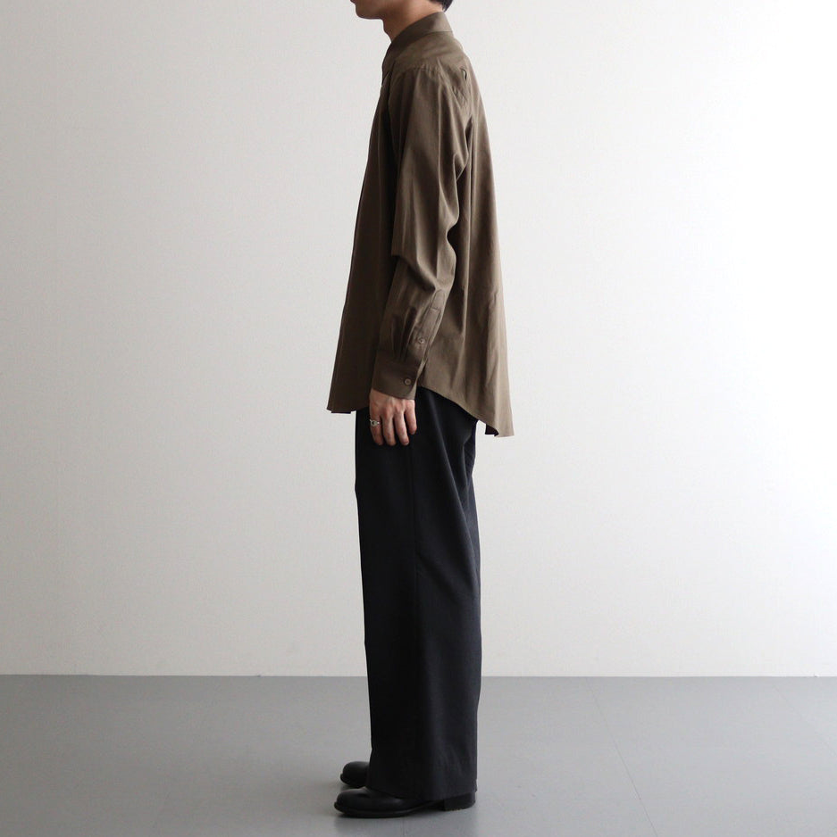 e*i様 WASHED FINX TWILL BIG SHIRT 5［A24AS WASHED FINX TWILL SHIRT #BROWN [A24AS01TN] - ciacura 三重県四日市