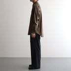 WASHED FINX TWILL SHIRT #BROWN [A24AS01TN]