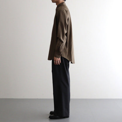 WASHED FINX TWILL SHIRT #BROWN [A24AS01TN]