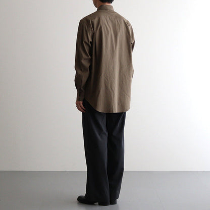 WASHED FINX TWILL SHIRT #BROWN [A24AS01TN]