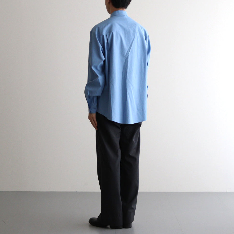 WASHED FINX TWILL BIG SHIRT #BLUE [A24AS02TN] - ciacura 三重県