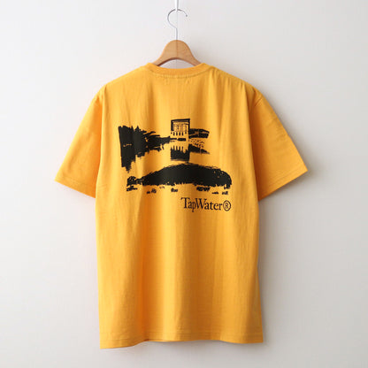 Waste Cotton Printed S/S Tee #YELLOW [TP241-70009]