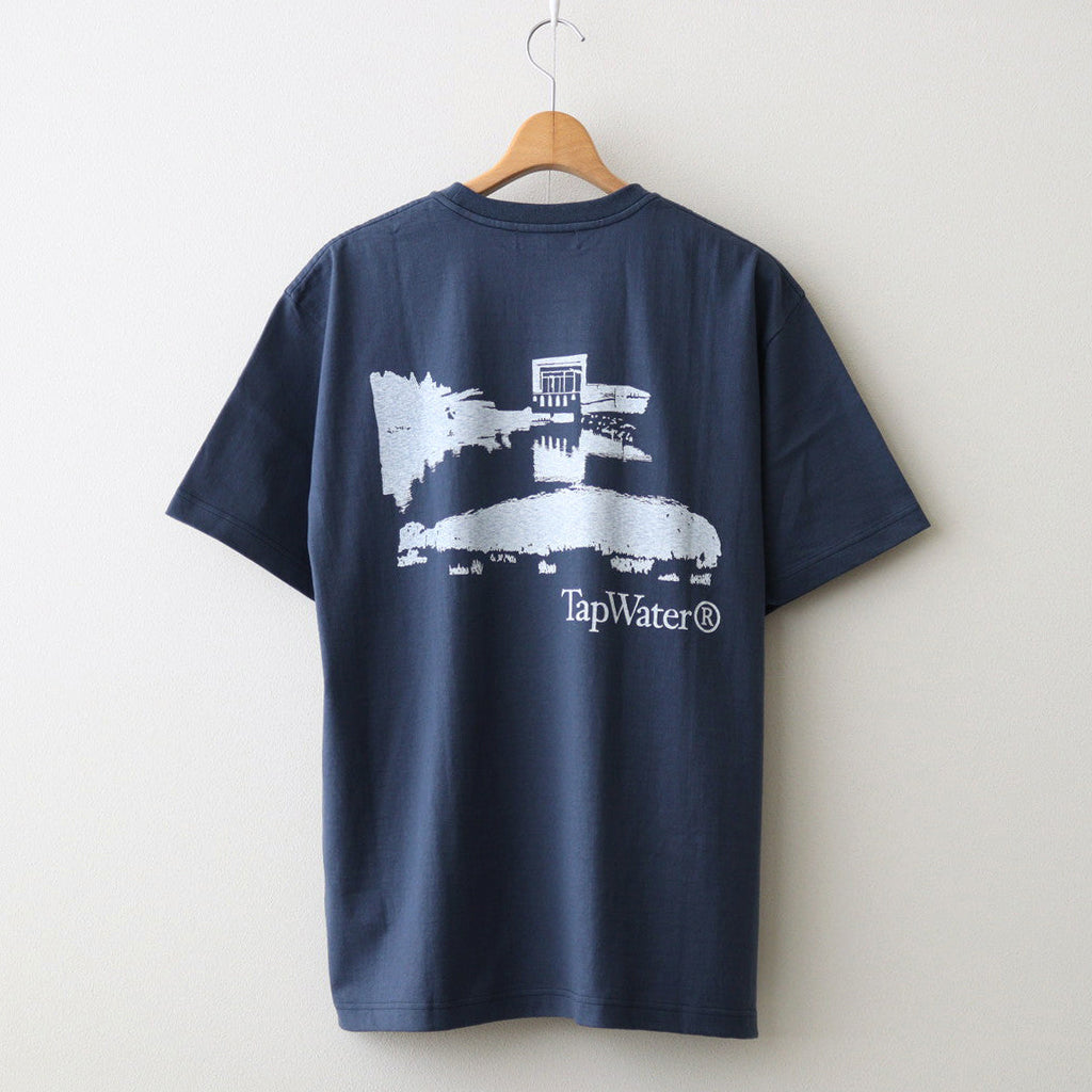 Waste Cotton Printed S/S Tee #NAVY [TP241-70009]