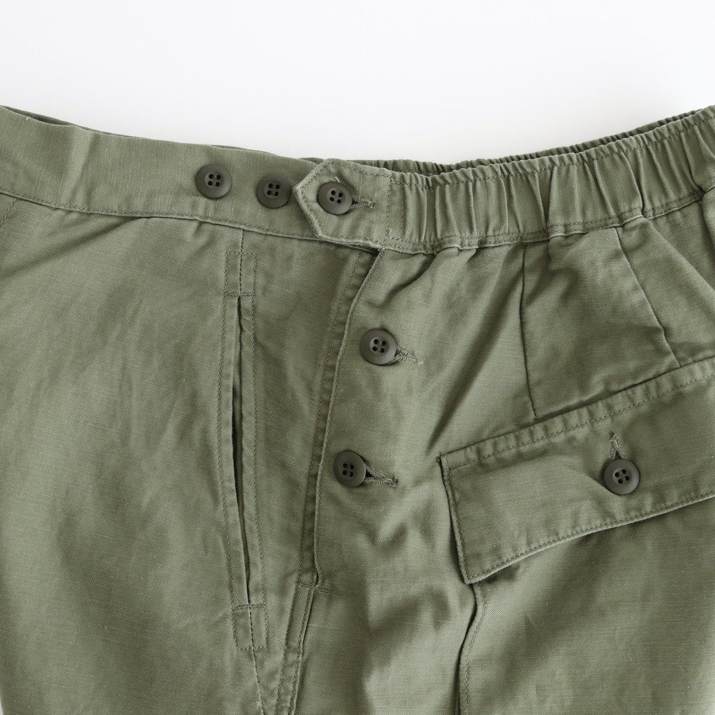 Cotton Linen Back Sateen Military Trousers #KHAKI [TP241-40017]