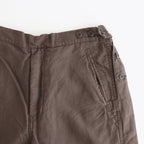 Cotton Linen Back Sateen Military Trousers #BROWN [TP241-40017]