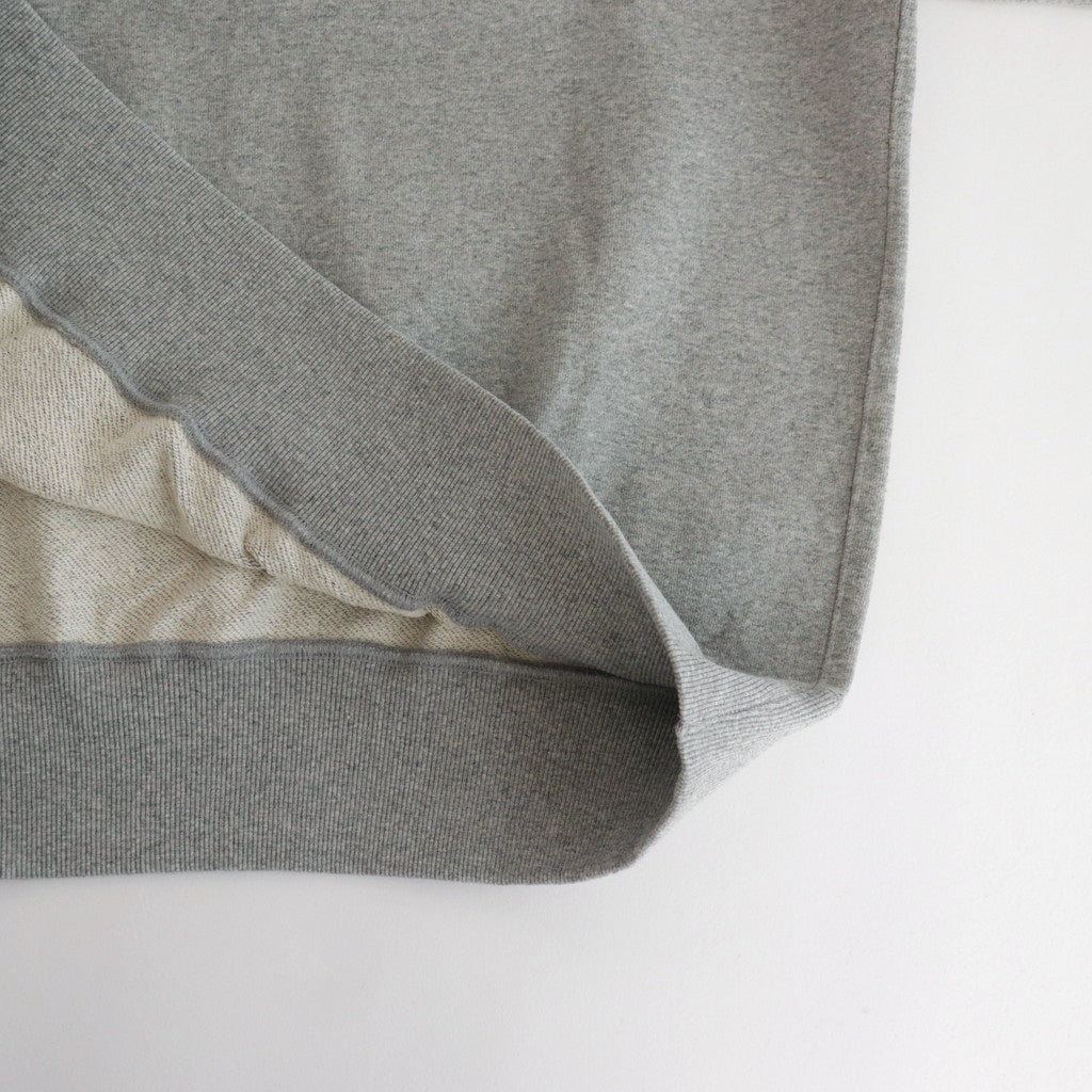 LIGHT OZ CREW NECK SWEAT #H.GRAY [FSC241-70128B]