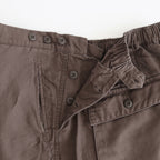Cotton Linen Back Sateen Military Trousers #BROWN [TP241-40017]