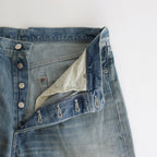 Selvage Denim Five Pocket Wide Straight Pants #LIGHT FADE [GU241-40184LB]