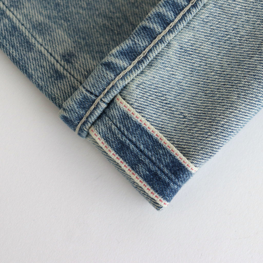 Selvage Denim Two Tuck Pants #LIGHT FADE [GU241-40188LB]