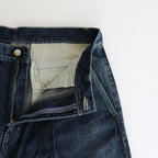 Selvage Denim Two Tuck Pants #DARK FADE [GU241-40188DB]