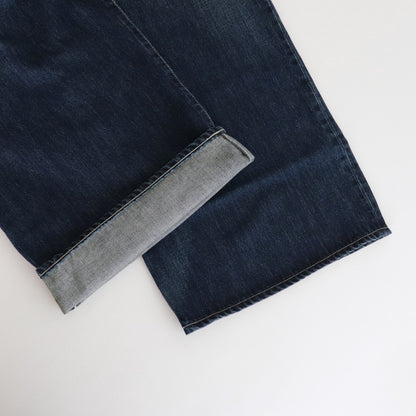 Selvage Denim Two Tuck Wide Pants #DARK FADE [GL241-40189DB]